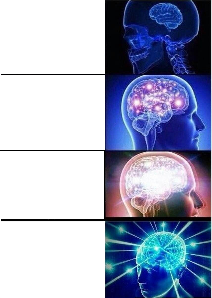 Expanding Brain meme about Function of Beauty