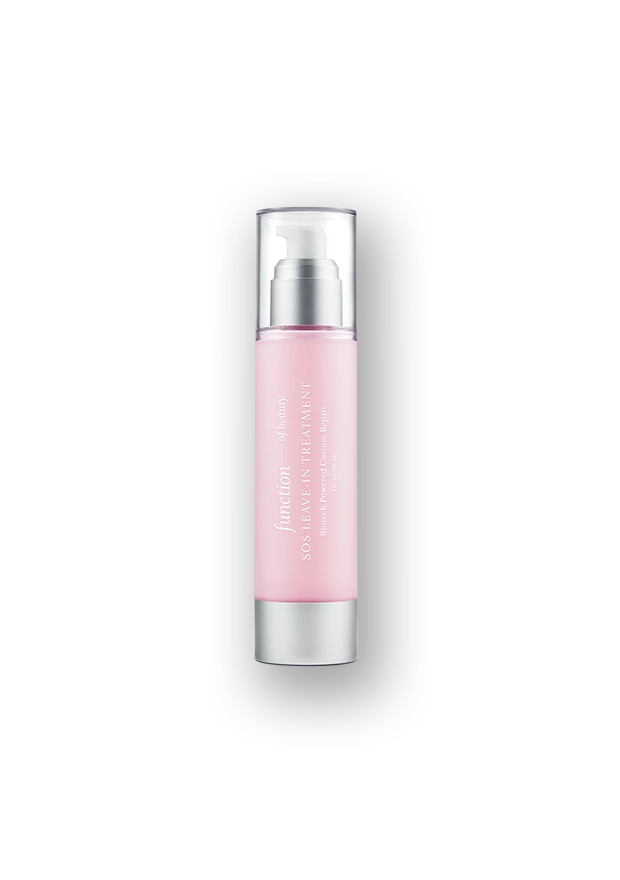 Pink SOS leave-in treatment bottle