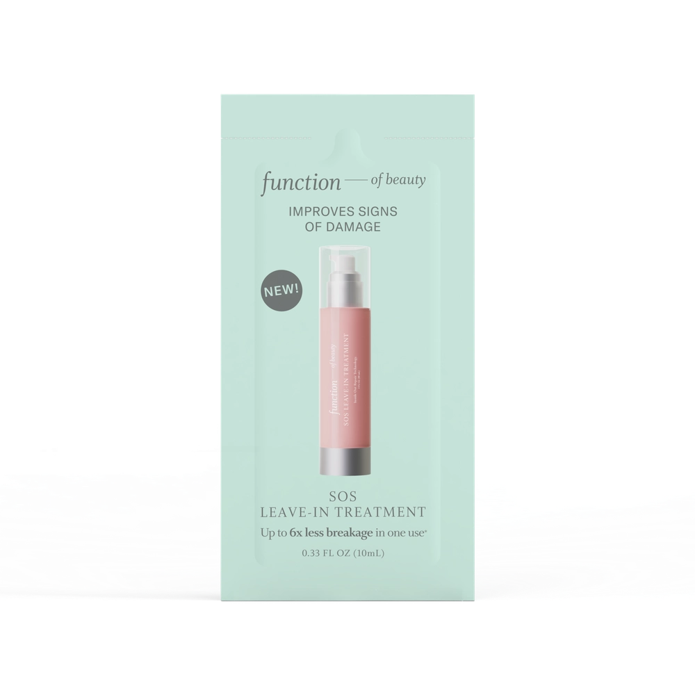 Mint sachet of SOS leave-in treatment sample