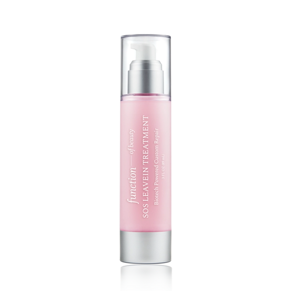Pink SOS leave-in treatment pump bottle